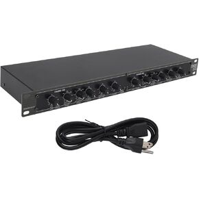 234XL 4 Way Crossover, 2/3 Way Mono Professional Stereo 4 Way Crossover, 50 60HZ 110V Audio Crossover, Crossover Adjustment, Audio Equalization for Outdoor Stage Performance