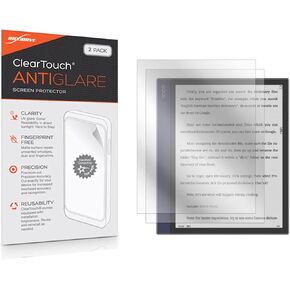 BoxWave Screen Protector Compatible with Onyx Boox Note Air - ClearTouch Anti-Glare (2-Pack), Anti-Fingerprint Matte Film Skin