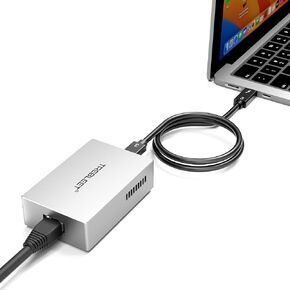 USB4 10GbE Ethernet Adapter, Compatible with Thunderbolt 4 and Thunderbolt 5, Built-in Silent Cooling Fan, 10GB high-Speed Network Connection Supports NAS, Windows, and Mac