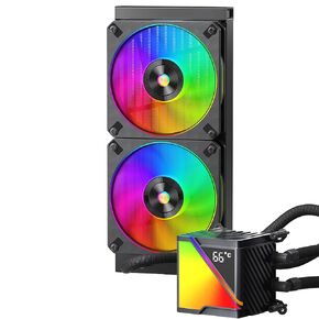 SR360 Digital AIO Liquid Cooler - High - Performance Cooling Solution ，Intelligent Temperature Control, Real-time readout ，300W TDP Liquid CPU Cooler for AMD AM4/AM5 & Intel LGA 115X/1200/1700