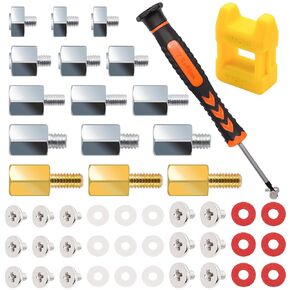47PCS M.2 SSD Mounting Screws Kit, M.2 Motherboard Standoffs and Screws, M.2 NVMe Screw with Magnetic Screwdriver, Used for Repairing Laptop & Computers