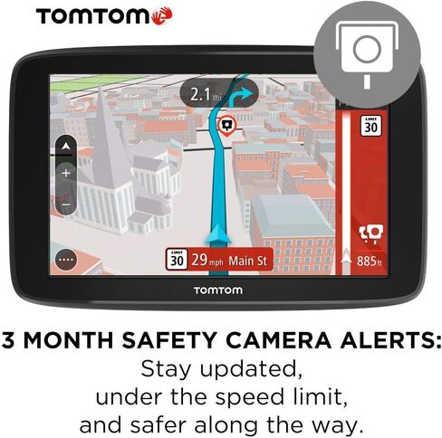 TomTom Go Comfort 5 مع WiFi ، عرض 5 بوصات ، حركة مرور وخرائط مدى الحياة ، التوجيه الذكي ، التنبؤ بالوجهة ورحلات الطرق (متجددة) in Saudi Arabia
