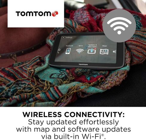 TomTom Go Comfort 5 مع WiFi ، عرض 5 بوصات ، حركة مرور وخرائط مدى الحياة ، التوجيه الذكي ، التنبؤ بالوجهة ورحلات الطرق (متجددة) in Saudi Arabia