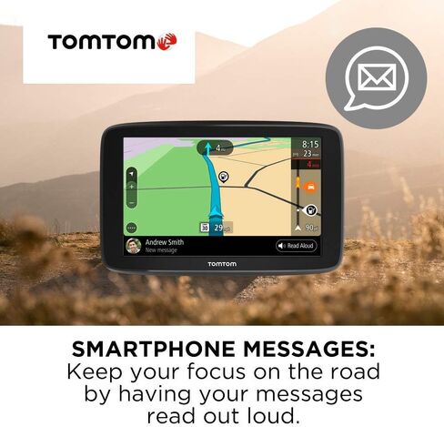 TomTom Go Comfort 5 مع WiFi ، عرض 5 بوصات ، حركة مرور وخرائط مدى الحياة ، التوجيه الذكي ، التنبؤ بالوجهة ورحلات الطرق (متجددة) in Saudi Arabia