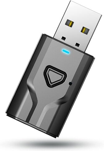 جهاز استقبال USB Bluetooth 5.0 ، محول صوت لاسلكي ميني ميني ميني ، محول بلوتوث AUX 3.5 مم لنظام مكبر الصوت/استريو مكبرات الصوت التلفزيوني ، مزود طاقة USB ، مصمم في الميكروفون للمكالمات اليدوية in Kuwait