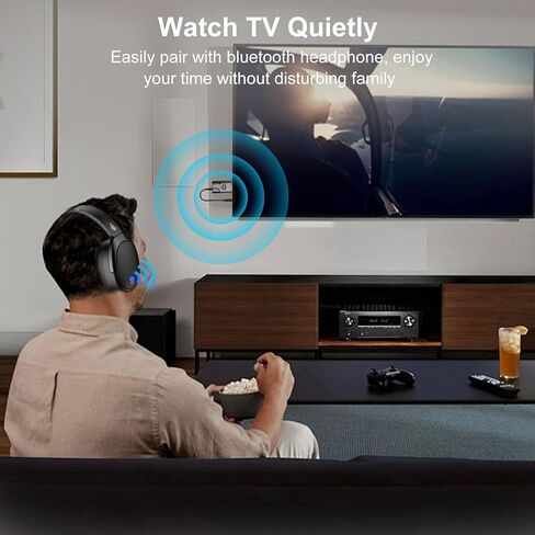 جهاز استقبال USB Bluetooth 5.0 ، محول صوت لاسلكي ميني ميني ميني ، محول بلوتوث AUX 3.5 مم لنظام مكبر الصوت/استريو مكبرات الصوت التلفزيوني ، مزود طاقة USB ، مصمم في الميكروفون للمكالمات اليدوية in Kuwait