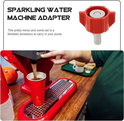 Cabilock Sparkling Water Machine Adapter Reusable Connector Bib Adapter for Practical Bib Connector Useful Bib Connector Bib Connector for Plastic in Saudi Arabia