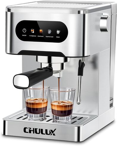 آلة Chulux Espresso ، 20 بار ماكينة القهوة الأوتوماتيكية للمنزل Latte Cappuccino Espresso Maker ، Cool Brew in Kuwait