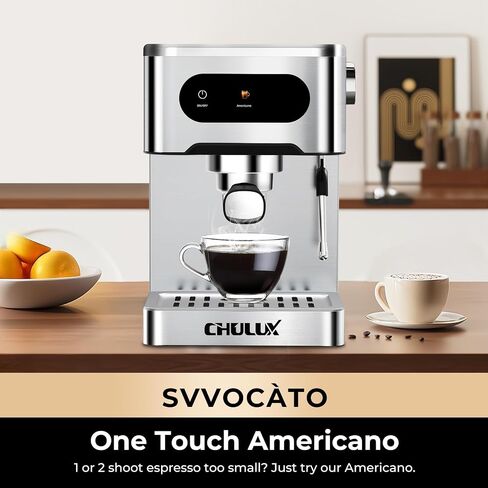 آلة Chulux Espresso ، 20 بار ماكينة القهوة الأوتوماتيكية للمنزل Latte Cappuccino Espresso Maker ، Cool Brew in Kuwait
