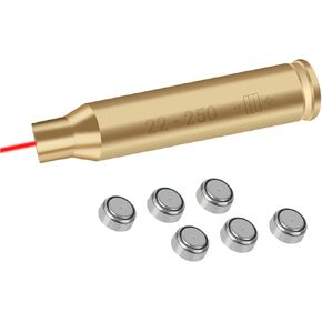 GOTICAL Red Dot Laser 22-250 Laser Bore Sighter Beam Boresight Hunting Tool Bore Sight Tool