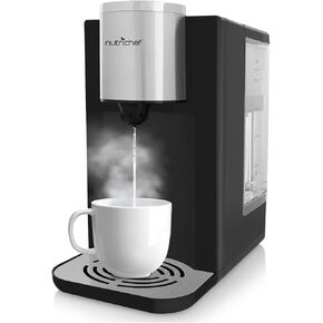 Electric Auto Hot Water Dispenser - Instant Fast Heating Coil Water Boiler More Simple Then Water Kettles Pots Clear Water Tank Measuring Fill Water Up To 2.3 quart NutriChef PKHTWTR46