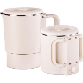 Small Portable Electric Kettle, 0.8L Foldable Mini Travel Electric Kettle, 304 Stainless Steel Multifunctional Collapsible Electric Cooker Pot