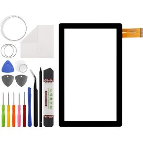 New Touch Screen Digitizer Replacement for C-ontixo Kids Tablet V8 / V9 7" with Specialized Repair Tools Kit.(No LCD Screen)-with OCA Adhesive