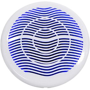 Rockville MS10LW 10" 2400 Watt White Marine/Boat 10" Free Air Subwoofer with LED