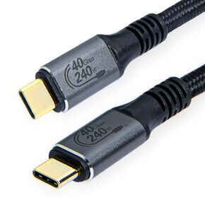 Thunderbolt Cable 40Gbps High Speed USB C Cable Supports 240W Fast Charing and 8K@60Hz/ 4K@144Hz Display Compatible with Thunderbolt 3/USB 4 MacBook, iPad, and More