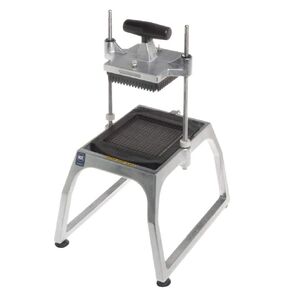 Vollrath 55457 1/4" Dice Cut Fruit and Vegetable Dicer | InstaCut 5.1 Tabletop Manual Food Processor for Cafeteria | 10-1/4"W x 11-1/4"D x 7-1/4"H, Silver, Aluminum Base, Stainless Steel Rods, NSF
