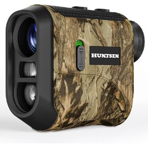 Range Finder for Hunting/Golf - 1000Y Laser Hunting Rangefinder 6.5X Magnification with Rechargeable Battrey - Distance/Angle/Speed/Scan Waterproof Rangefinder for Hunter Bow Shooting Archery