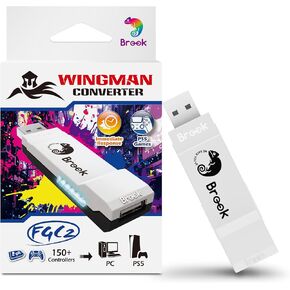 Brook Wingman FGC2 Converter– Arcade Joystick Adapter Gamepad for PS5 & PC, Supports All PS5 Games