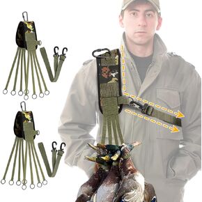 PAMASE Ducks Carrier Duck Hunting Gear - Anti-Drop Game Carrying Lanyard with Crossbody Strap for Waterfowl Goose, Hunting Accessories Stuff Gifts for Hunters