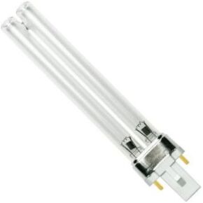 AquaTop, OEM Quality, Premium Compatible 9W, 9 Watt, UV Bulb for UVE9, CF400, CF500, UVCP-9, Lamp G23 Base, Guaranteed for One Year