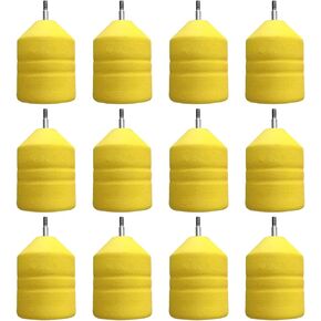 Soft Foam Arrowheads Yellow Diameter 2" Hunting Game Practice Safe Arrow Tips Archery CS Game Shooting Outdoor Camping Game Youth Safe Target Broadheads