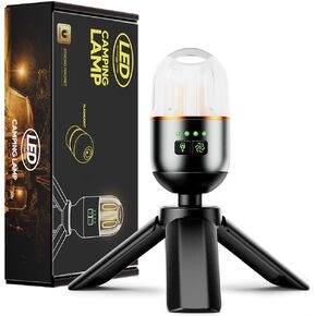 Rechargeable Camping Lantern with Magnet Base Waterproof EDC Electric Lantern, 6 Light Modes