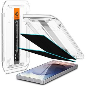 Spigen Tempered Glass Screen Protector [GlasTR EZ FIT - Privacy] Designed for Galaxy S25 Ultra [Case Friendly] - 2 Pack