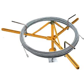 Cable Dispenser, Fence Wire De Reeler Adjustable Heavy Duty Fence Wire Dispenser Distributor for High Tension Fence Systems, Floor or Stud Mounted, Fits Coils 18.9in to 41.3inch