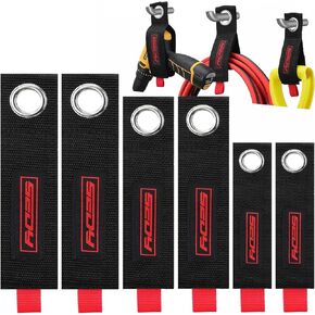 6 Pack Heavy Duty Easy-Carry Storage Straps 13",10", 17" Extension Cord Organizer Extendable Cable Ties Strap Loop Hanger Organizer for Cable, Hose, Power Cord, and Rope
