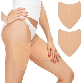 Thigh Inner Anti Chafing Stickers, 20 PCS Ultra-Thin Thigh Anti Friction Pads, Disposable Self Adhesive Thigh Chafing Rub Prevention Tape Patches, Breathable Elastic Thigh Lift Skin Tape for Body Legs