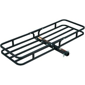 Rockland Heavy Duty Steel Cargo Carrier, 500 LBS, 53.5" x 19.5" x 4", Hitch Mount for 2" Receivers, Compatible with Class III & IV, Heat-Resistant, Durable, Easy Assembly