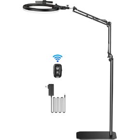 حلقة الضوء الخفيفة الجوية ، 14 '' 'LED Light مع حامل وحامل الهاتف ، CRI MAX 96 محترف ضوء الخاتم لتسجيل الفيديو ، البث المباشر ، الطهي وإنشاء المحتوى (66.9 HIGH)