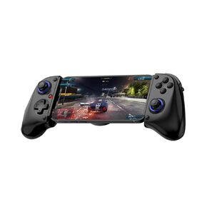 COOBILE Wireless Game Controller, Bluetooth Stretching Handle with Hall Linear Trigger, Dual Vibration Motors Macro Back Button, for iOS/Android/ipad/PC/Switch (Black)
