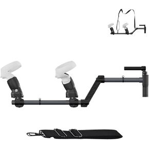 VR Gun Stock for Meta Quest 2,VR Gun Stock Quest 2 Compatible with Meta Quest 2 Controller Grips for Enhance Stability and Control Magnetic Stock Rifle Adapter