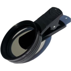 52mm CPL Phone Camera Lens, Clip-On Cellphone Lens CPL Filter Polarizer, Universal Cell Phone Camera Lens Compatible with Most Mobilephone Models(Black)