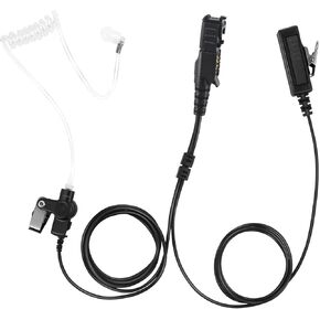 2 Wire Acoustic Ear Piece Ptt Mic Earpiece Two Way Radio Headset for Motorola Walkie Talkie xpr 3300 3500 3300e 3500e