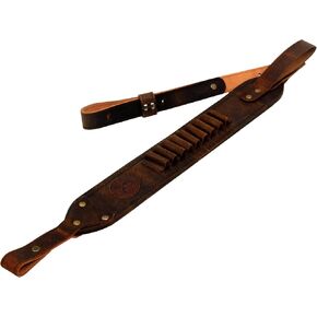 HERTE Leather Rifle Sling Shotgun Padded Strap Hunting Strong Comfortable for 1 inch Gun Swivel