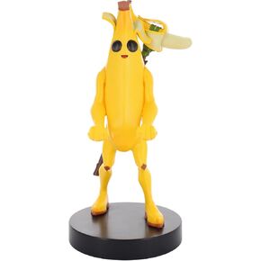 Exquisite Gaming: Fortnite: Peely - Cable Guys Original Controller & Phone Holder, Yellow Banana Collectible Device Stand, Officially Licensed Figure