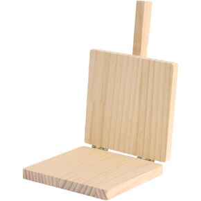 Dough Presser Dough Pressing Tool, Wooden Wooden Tortilla Press Maker, Manual Dumpling Wrapper Presser Kitchen Gadgets, Beige