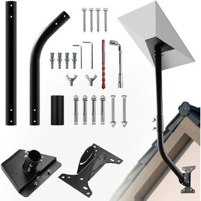Starlink Gen 3 Mount, Height Adjustable Starlink Mounting Kit, Compatible with Gen 3 Starlink , Starlink Gen 3 Mount for Wall & Roof Mounting