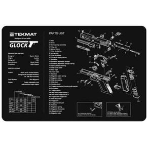 TekMat Gun Cleaning Mat for use with Glock , Black