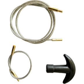 Gun Cleaning Flexible Cable Set (8''+33'') with T-Handle 8-32 Thread for Rifle Shotgun Pistol Handgun