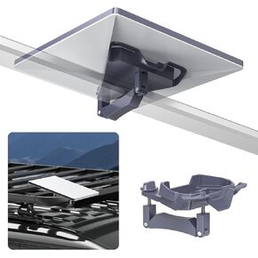 QUIDDITY Starlink Mini Mount, Starlink Mini Roof Rack Mount, Starlink Mini Clamp Mount with Pipe for RVs, Poles, Yachts, Campers, Starlink Mini Mount Kit (Not for Round Profile Bars)