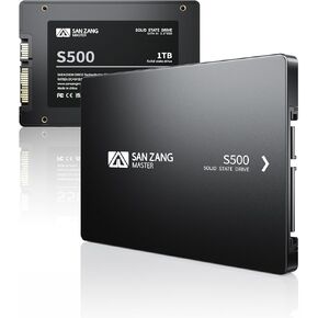 SAN ZANG MASTER 2.5" SATA SSD 2TB, SATA III 6Gb/s, Read Speed 560MB/s, Internal Solid State Drive 3D NAND Flash, Upgrade PC or Laptop NAS DIY Memory and Storage, S500