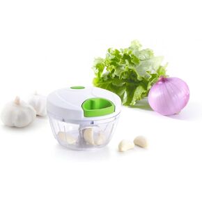 Manual Food Processor - Efficient Mini Pull Chopper, Hand Food Chopper for Easy and Quick Food Prep, Compact Manual Chopper Ideal for Vegetables, Fruits, Nuts, and More