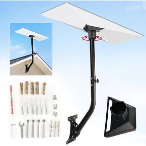Starlink Gen 3 Mount, Adjustable Starlink Mounting Kit Gen 3 with Starlink Gen 3 Pipe Adapter, Reinforced Starlink Wall/Roof Mount, Starlink Pole Mount for Starlink Internet Kit Satellite