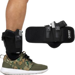Ghost Concealment Ankle Holster for Concealed Carry Pistol | Universal Leg Carry Gun Holster with Magazine Pouch | Men and Woman Holster