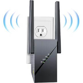 2025 WiFi Extender Signal Booster for Home, Long Range up to 15k+ sq.ft and 99+ Device, AX3000 Dual Band Mesh WiFi 6 Repeater, 15X Wireless Internet Amplifier with Gigabit Ethernet Port, 1-Tap Setup