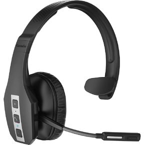 Trucker Bluetooth Headset V5.1, CVC8.0 Three Microphone Noise Cancelling & 35Hrs HD Talktime Hands-Free Wireless Headset, On Ear Bluetooth Headphones with Mute Button for Driver Cell Phones Business