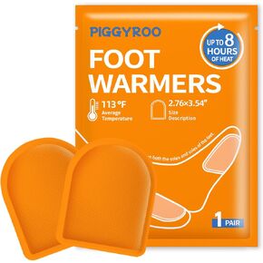 Toes Warmer - Long Lasting Safe Natural Odorless Air Activated Warmers - Up to 8 Hours of Heat -Foot Feet Warmers Disposable - 10 Pairs